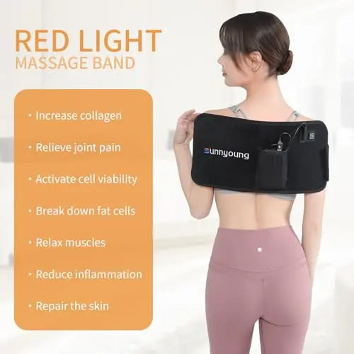 SUNNYOUNG Red Light Therapy Belt, Infrared Light Therapy Wrap Muscle Relaxing Belt with 120 LED Lights sunnyoung Au supplements