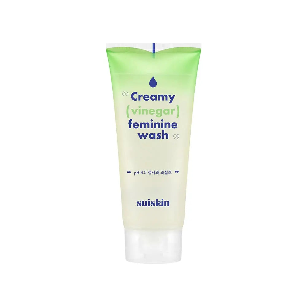 Suiskin Green Apple Vinegar Feminine Wash | Removes odor, pH balanced with Vegan Probiotics, Fragrance-free Suiskin Au supplements