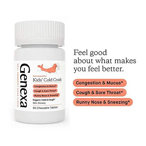Genexa Cold Crush for Children – 60 Tablets | Certified Organic & Non-GMO, Physician Genexa Au supplements