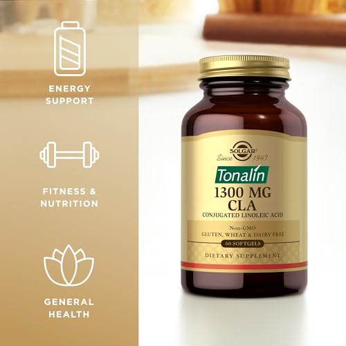Solgar Tonalin CLA 1300 mg - 60 Softgels - Conjugated Linoleic Acid - Non-GMO, Gluten SOLGAR Au supplements