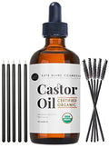 Kate Blanc Cosmetics Organic Castor Oil (4oz). 100% Pure, Cold Pressed, Hexane Free in a Glass Bottle Kate Blanc Cosmetics Au supplements