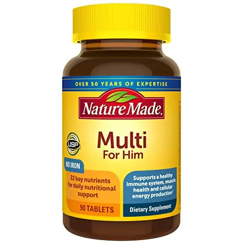 Nature Made Multivitamin For Him with No Iron, Mens Multivitamins for Daily Nutritional Nature Made Au supplements