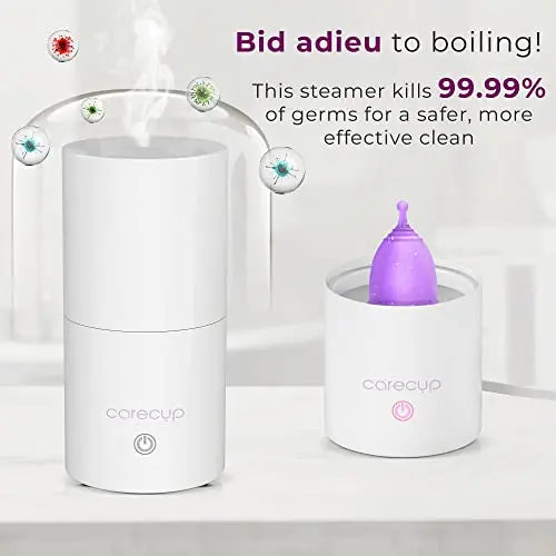 Carecup Menstrual Cup Sterilizer - Modern Menstrual Cup Cleaner Unscented Sanitizer - 2-Minute Carecup Au supplements