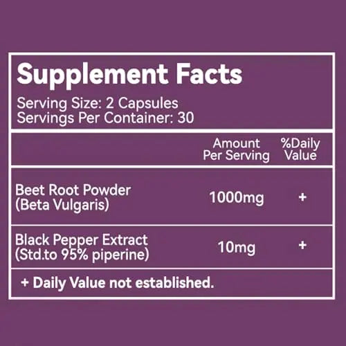 EAZGOO Beet Root Capsules 1000mg Per Serving, Supports Nitric Oxide Production & Blood EAZGOO Au supplements