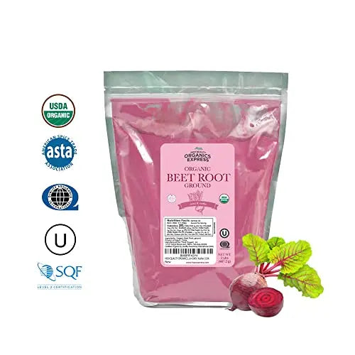 HQOExpress Organic Beetroot Powder - Organic Superfood - Nitric Oxide Booster - Non HQO HIGH QUALITY ORGANICS Au supplements