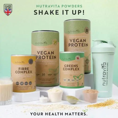 Vegan Protein Powder - Vanilla Flavour - Plant-Based High Protein Powder - 25g Protein per 36g Serving Nutravita Au supplements
