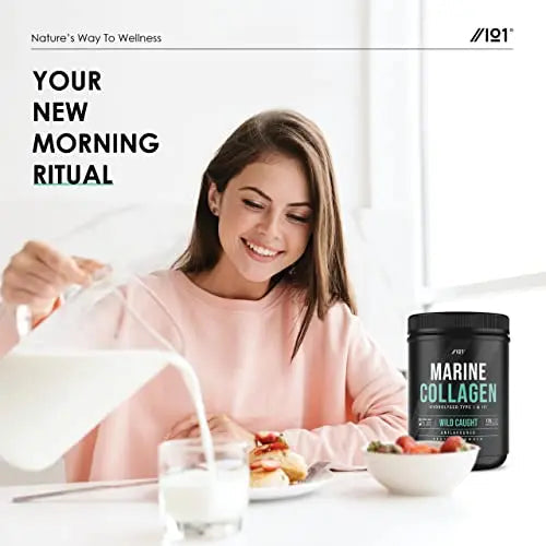 Marine Collagen Powder Supplement - 400g - Wild-Caught Canadian Marine Collagen - Unflavoured - Types 1 & 3 Hydrolysed Collagen ALPHA01 Au supplements