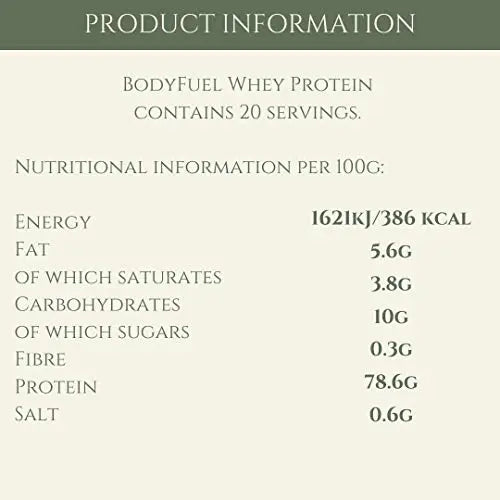 Complementary Supplements - BodyFuel Whey Protein Isolate & Concentrate Vanilla Flavour Complementary Supplements Au supplements