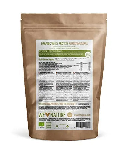Ekopura Organic Whey Protein 500g | 80% Protein | Hormone Free, GMO-Free, Soy-Free, Additive Free Ekopura Au supplements