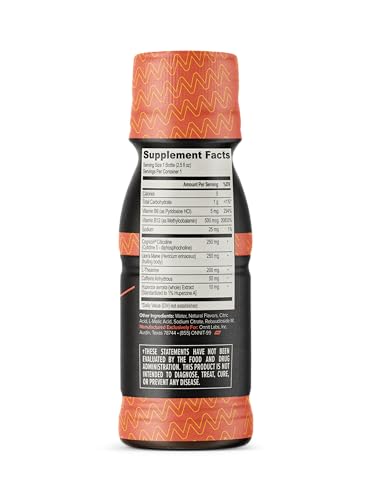 ONNIT Alpha Brain Focus Shot, Peach Flavor, Nootropic Dietary Supplement Drink That Supports Energy, Focus, and Mood, IGEN™ Non-GMO Tested, 2.5 fl oz, 6 Count ONNIT Au supplements