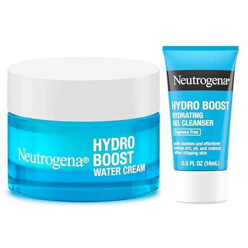 Neutrogena Hydro Boost Water Cream, 72 Hr Hydration for Normal/Extra Dry Skin, Fragrance Free, Face Moisturizer with Hyaluronic Acid, 1.7 oz