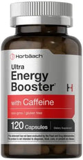 Ultra Energy Supplement | 120 Capsule Pills | with Caffeine & Vitamin B12 | Daily Energy Booster Horbäach Au supplements