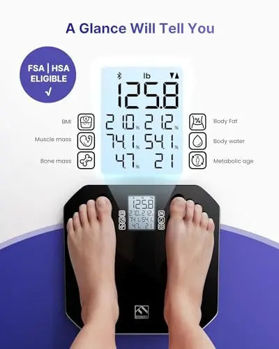 FITINDEX Smart Scale, FSA HSA Eligible Scale for Body Weight, Body Fat Scale with All-in-one FITINDEX Au supplements