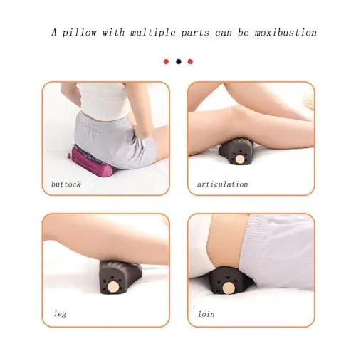 LANYANZI Purple moxibustion Pillow Cervical Vertebra Pillow moxibustion Waist moxibustion Box LANYANZI Au supplements
