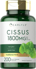 Carlyle Cissus Quadrangularis 1800mg | 200 Capsules | Traditional Herb Extract Carlyle Au supplements