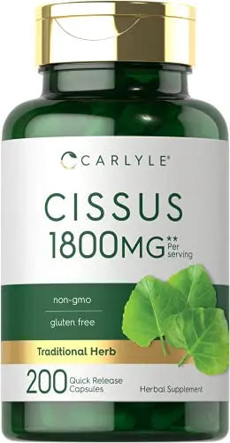 Carlyle Cissus Quadrangularis 1800mg | 200 Capsules | Traditional Herb Extract Carlyle Au supplements