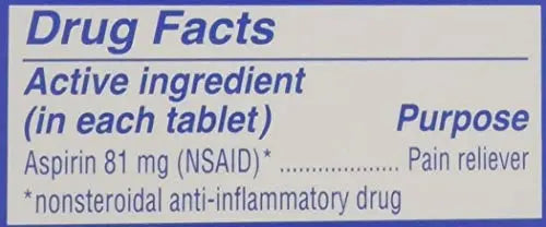 St. Joseph Orange Chewable 81mg Aspirin, 36 Tablets (Pack of 6) St. Joseph Au supplements