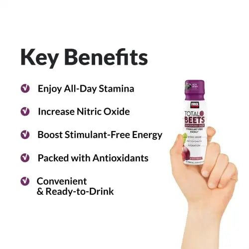 Force Factor Total Beets Superfood Shots for Healthy All-Day Stamina, Energy Drink Alternative Force Factor Au supplements