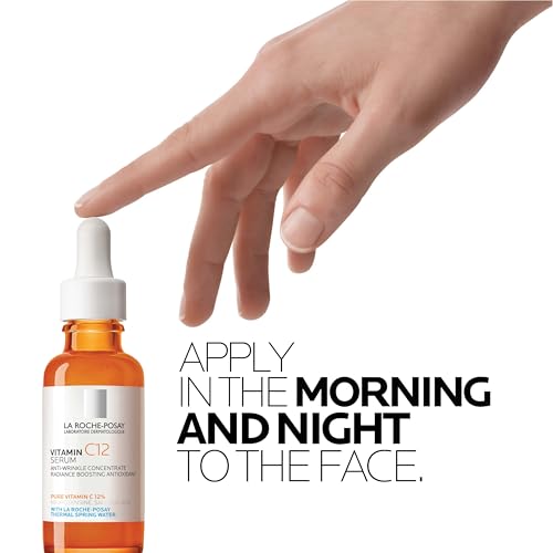 La Roche-Posay Pure Vitamin C Serum For Face With Hyaluronic Acid & Salicylic Acid, Hydrating & Brightening Serum
