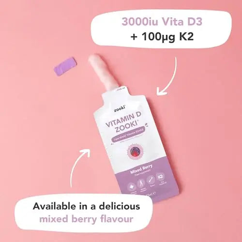 Zooki 3000iu Liposomal Vitamin D3 + K2 Liquid Sachets | 4X Higher Absorption Clinically Proven yourzooki Au supplements