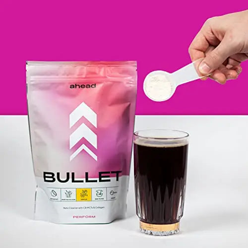 ahead BULLET | C8 MCT Powder with Collagen Powder - Vanilla - 300g - Perfect for Bulletproof Coffee ahead Au supplements