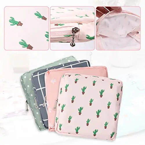 Sanitary Napkin Storage Bag,Portable Sanitary Napkin Storage Pouch Pack of 4 Reusable Menstrual Cup Tuciyke Au supplements