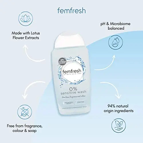 Femfresh Intimate Skin Care 0% Wash, 250ml Femfresh Au supplements
