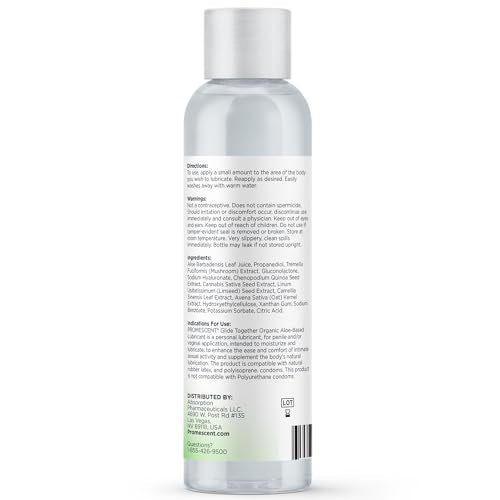 Promescent Natural Lube with Organic Ingredients, Premium Aloe Vera Lubricant Gel for Couples, Condom Compatible, Long-Lasting, Water Based Lube (4 oz) Promescent Au supplements