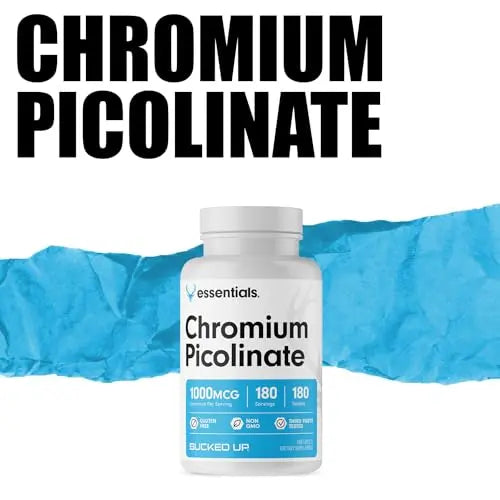 Bucked Up Chromium Picolinate 1000mcg Per Serving, Bucked Up Essentials (180 Servings Bucked Up Au supplements