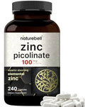 High Potency Zinc Picolinate 100mg - 240 Capsules, Bioavailable Form of Zinc NatureBell Au supplements