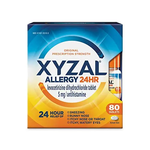 Xyzal Allergy Pills, 24-Hour Allergy Relief, 80-Count, Original Prescription Strength Xyzal Au supplements