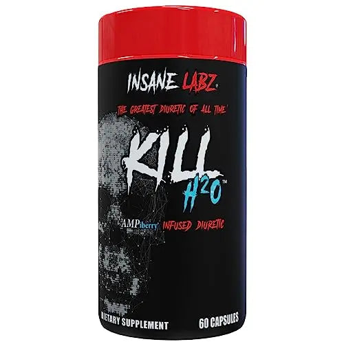 Insane Labz Kill H20, AMPiberry Infused Diuretic, Reduce Water Retention and Bloating Relief Insane Labz Au supplements