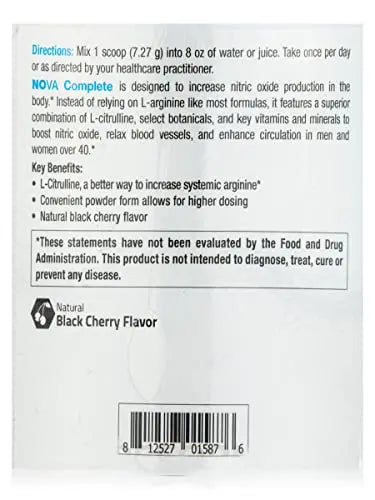 NuMedica NOVA (Nitric Oxide Vascular Assist) Complete - 7.69 oz (218.04 Grams) NuMedica Au supplements