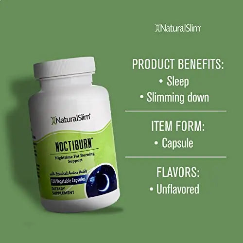 NaturalSlim NoctiBurn Night Fat Burning Support & Metabolism Support Supplements with Essentials NaturalSlim Au supplements