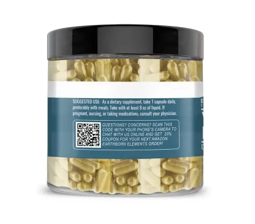 Earthborn Elements Yerba Mate Leaf 200 Capsules, Pure & Undiluted, No Additives Earthborn Elements Au supplements