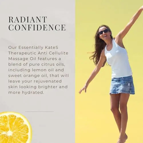 Essentially KateS Anti Cellulite Massage Oil 8 Fl Oz - Helps Break Down Fat Cells in Hip Essentially KateS Au supplements