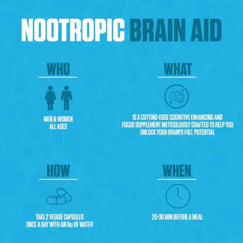 Nootropic Brain Aid | #1 Rated Focus & Memory Supplement | Improve Concentration EPN Supplements Au supplements