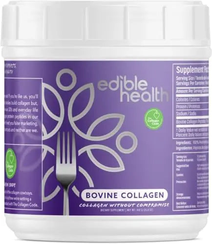 Premium Collagen Powder. Types 1 and 3, Protein Peptides, 18 Amino Acids. 400g. Edible Health Au supplements