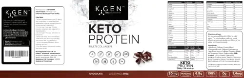 K-GEN™ Keto Collagen Protein Powder Natural Multi Collagen Chocolate Blend, Coconut MCT Vitamin C+B6 K GEN ketogenic enhancement Au supplements