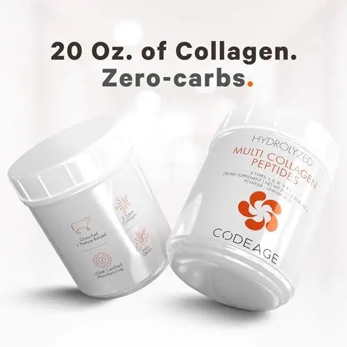 Code Age Multi-Collagen Protein Powder Hydrolyzed 20Oz All-in-One Super Bone Broth Codeage Au supplements