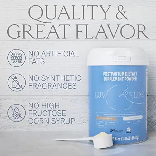 LUV&LIFE Postpartum Vitamin Supplement Powder Vanilla Flavored Has Postnatal Multivitamins LUV&LIFE Au supplements