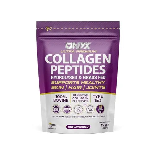 Premium Collagen Powder (Type I, III) Hydrolysed Bovine Collagen Peptides Powder - Halal Certified ONYX INGREDIENTS 101 Au supplements