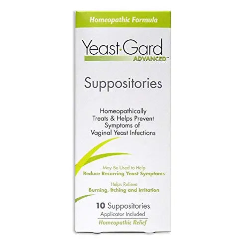 Yeast-Gard Advanced Homeopathic Suppositories 10 ea Women's Health Au supplements