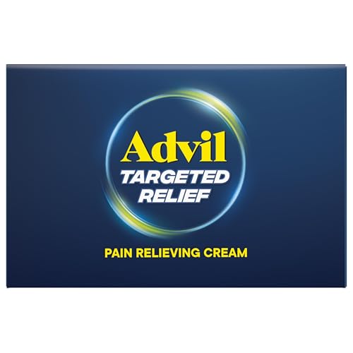 Advil Targeted Relief Pain Relieving Cream with Massage Applicator, Up to 8 Hours of Powerful Relief of Minor Arthritis Pain, Joint Pain, Lower Back Pain and Muscle Pain, 2.5 oz Advil Au supplements