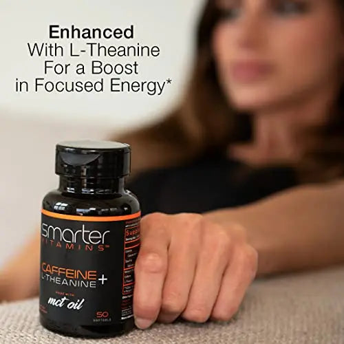200mg Caffeine Pills - MCT Oil from 100% Coconuts + 100mg L-Theanine, Advanced Energy SmarterVitamins Au supplements