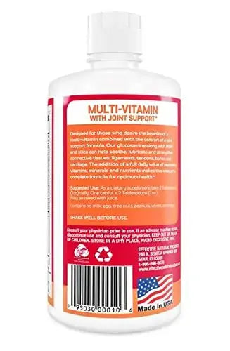 ENP Liquid Multi-Vitamin with Joint Support for Adults | Multivitamin for Women & Men | Plus Glucosamine with MSM | 32 oz | ENP Au supplements