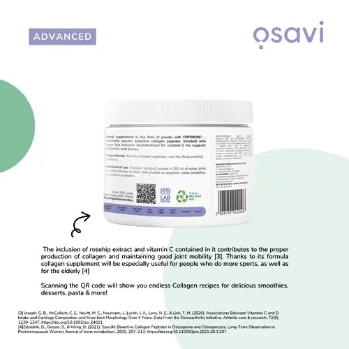 Osavi Collagen Peptides - Joints & Bones - 153g OSAVI Au supplements