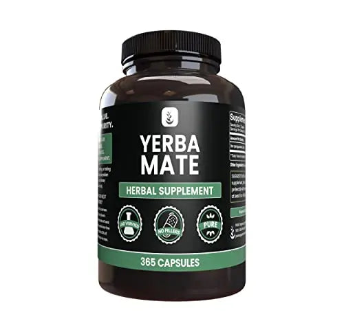 PURE ORIGINAL INGREDIENTS Yerba Mate (365 Capsules), No Magnesium Or Rice Fillers PURE ORIGINAL INGREDIENTS Au supplements