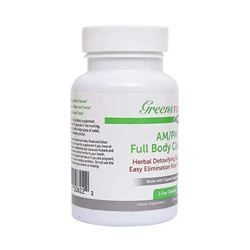 Greens First Full Body AM/PM Cleanse, 20 Veggie Capsules – Supplement for Natural Detox Greens First Au supplements