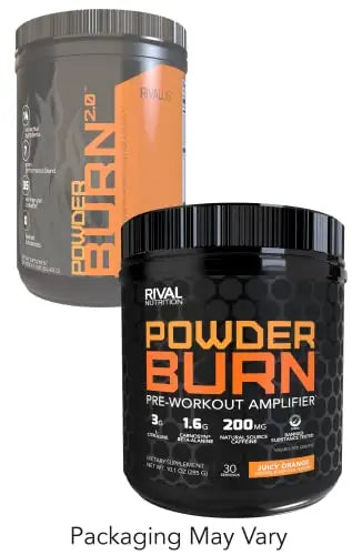 Powder Burn 2.0 Orange 35 Serving,14.24 Ounce Rivalus Au supplements